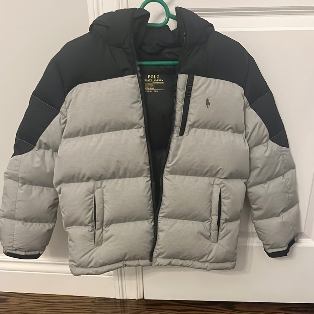 Polo by Ralph Lauren Black and Gray Puffer Jacket